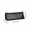 Triangle Mesh Pencil Case Retro Color Zipper Stationery Bag Fashion Transparent Bills Bag  Outdoor