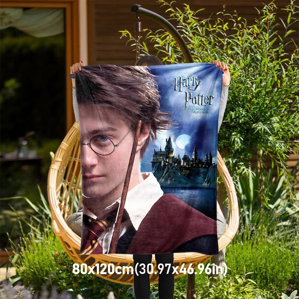 

1pc Harry Potter Prisoner Azkaban Outdoor Flannel Throw Blanket All Season Soft Warmth,Home Decor 1031057 80x120cm