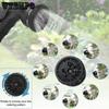 WTEMPO Garden Plastic High Pressure Car Wash Water Spray Gun Magic Automatic Telescopic Gardening Water Pipe Garden Hose Irrigation Tool