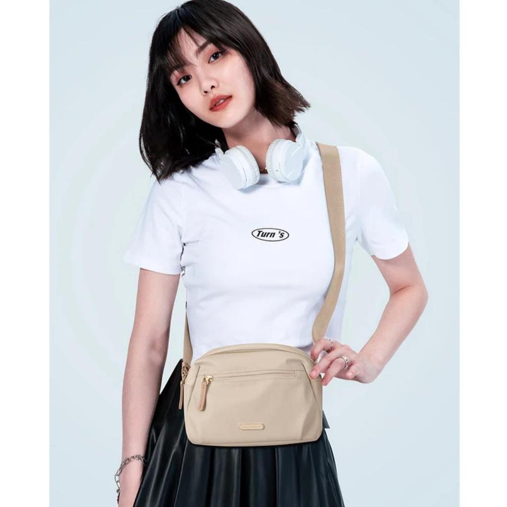 GOLF Crossbody Bag, Handbag, Water-Resistant Shoulder Bag, Phone Pouch, Apricot Color