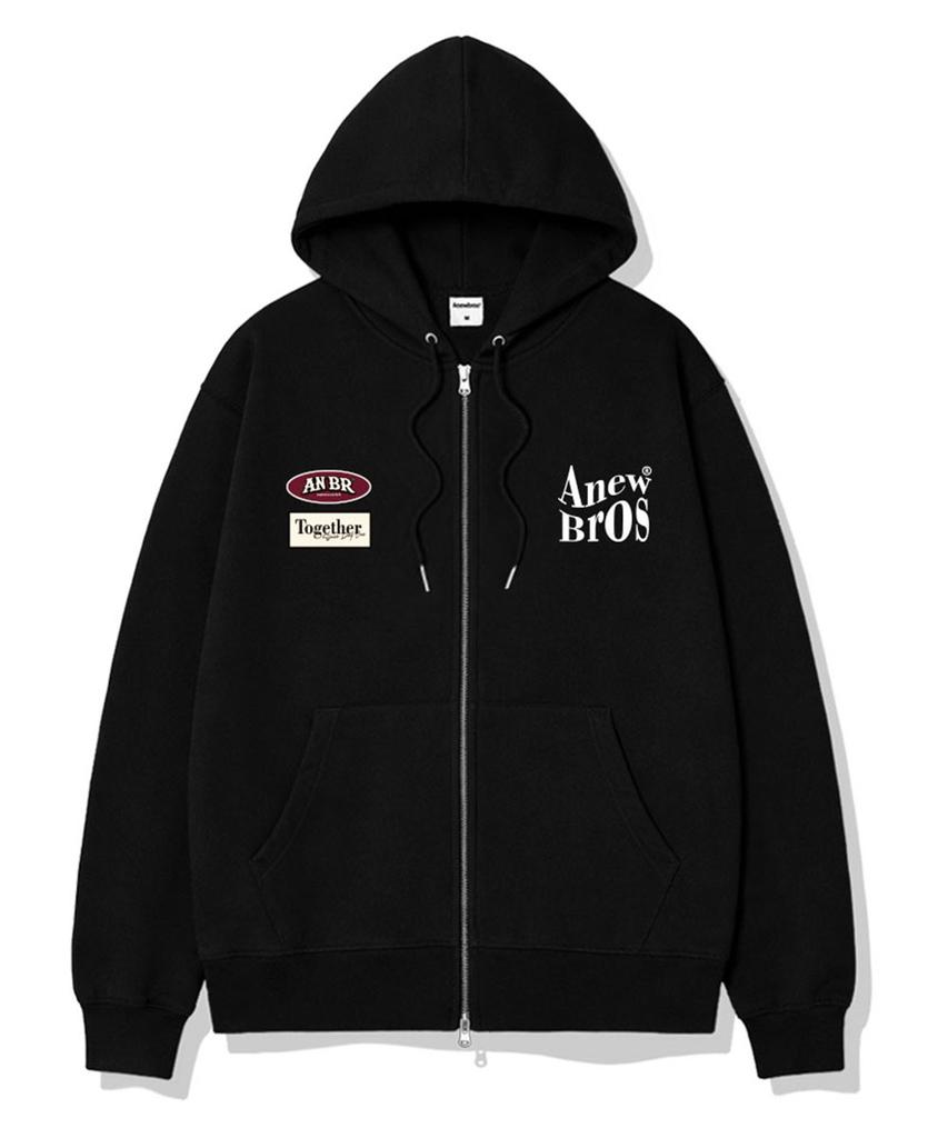 Anewbros Legacy 2-Way Oversized Zip-Up Hoodie 4 Colors [Anbh_9005]