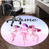 Personalized K-KPop Demon Hunters Round Chair Office Rug - Perfect for Mat, Office Chair & More - Ideal Gift for Birthdays and Holidays