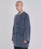 AJOBYAJO [Pba] Five Ajo Logos Washed Sweater [Navy]