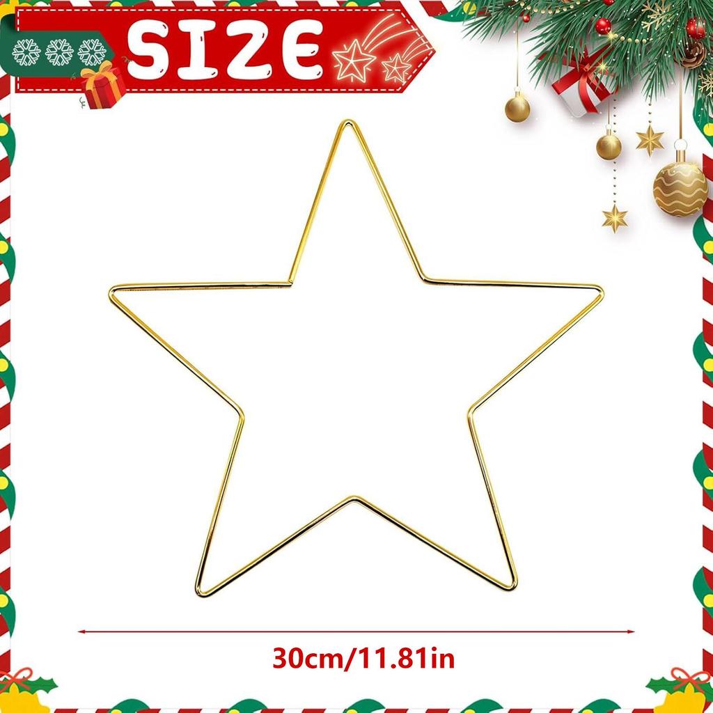 Metall Kranzrahmen 6 Stück Sternform Dekorationsform Pentagramm Makramee Ringe Form Für Basteln Weihnachten Hochzeit Halloween