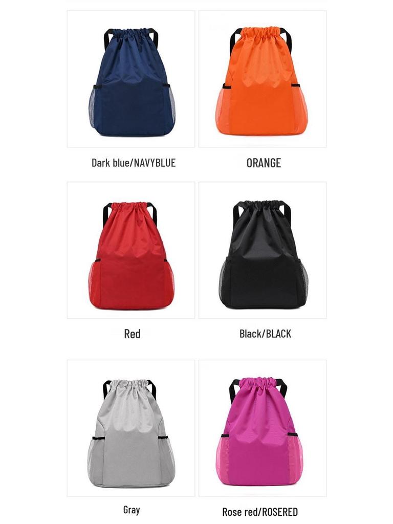 Custom Logo Drawstring Backpack: Gym, School, Tutoring & Shopping Bag