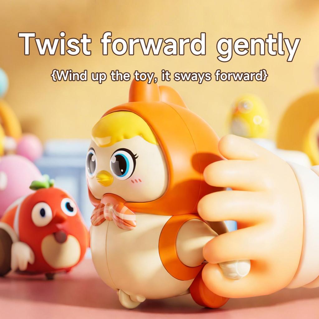 DOWMOO Wobbly Walking Chicken Toy Set for Parent-Child Interaction