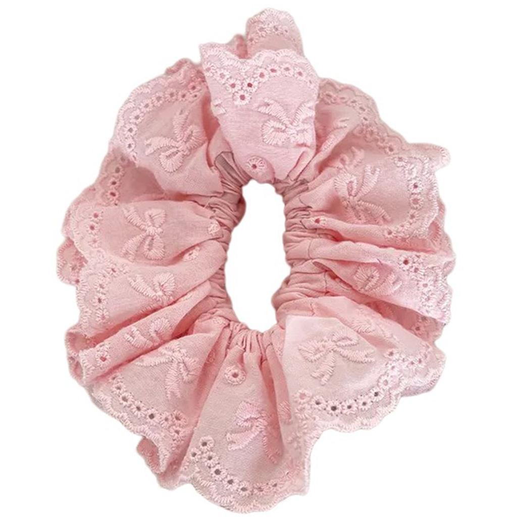 Temperament Elastic Hair Scrunchies for Girl Lace Trim Hair Rope Makeup Spring Hair Rope for Girl Hair Styling Supply