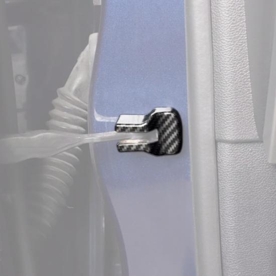 Car Door Stopper Buckle Cover Trim For Ford Mustang 2015-2025 Accessories Carbon