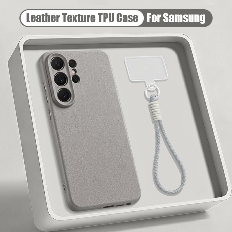 Wrist Strap Lanyard Phone Case For Samsung Galaxy S26 S24 S25 Ultra S23 S25 FE A57 A17 A56 A16 A55 A36 A15 A25 5G Soft TPU Cover
