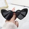 Ladies Love Heart Sunglasses Retro Big Frame Women Sunglasses UV400 Protection Summer Shades Eyewear Anti Blue Light Glasses