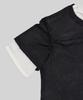 DOUBLE SEEN Layered Crop Short Sleeve Tee_ Charcoal