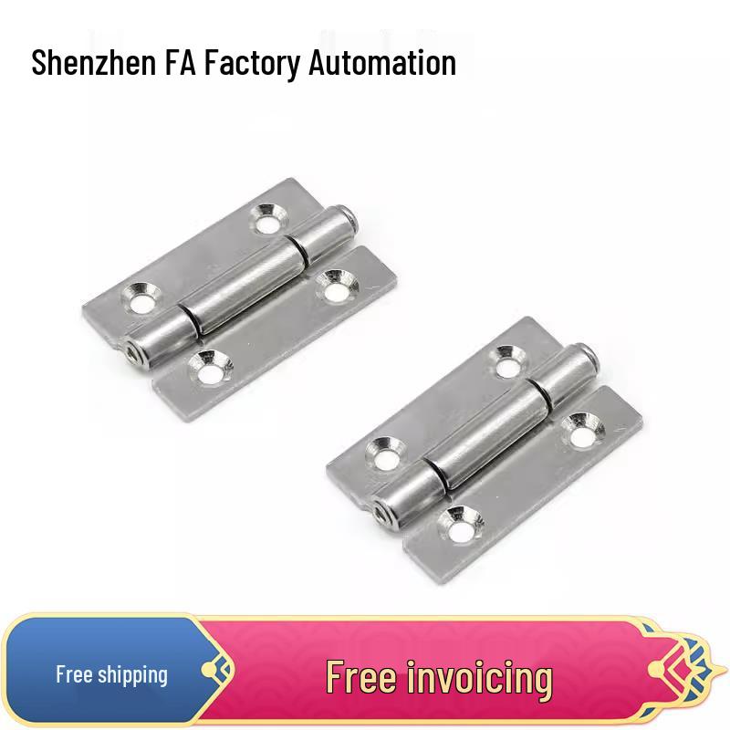 304 Stainless Steel Hinge, 32x50.8x2mm, Hole Spacing 20x30, Model HFL01-50