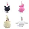 Adorable Plush Toy Gift Cute Round Kuromi Melody Cinnamoroll Pudding Bear