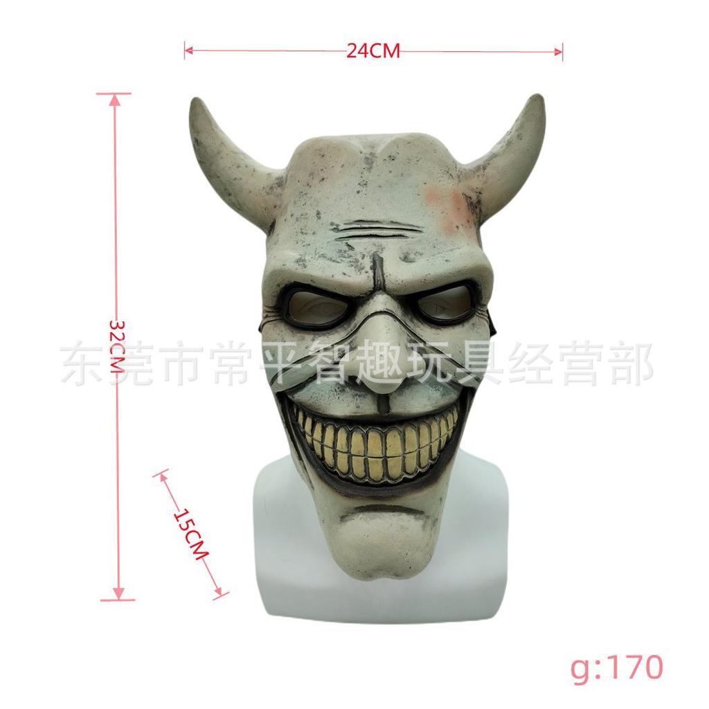 New Halloween black telephone mask The black phone Horror Predator Latex Mask