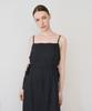 Bye Bye Seop String Slip Dress Black [T42]