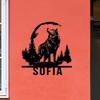 Custom Wolf Metal Wall Art – Personalized Wildlife Sign for Room Decor & Nature-Inspired Forest Charm