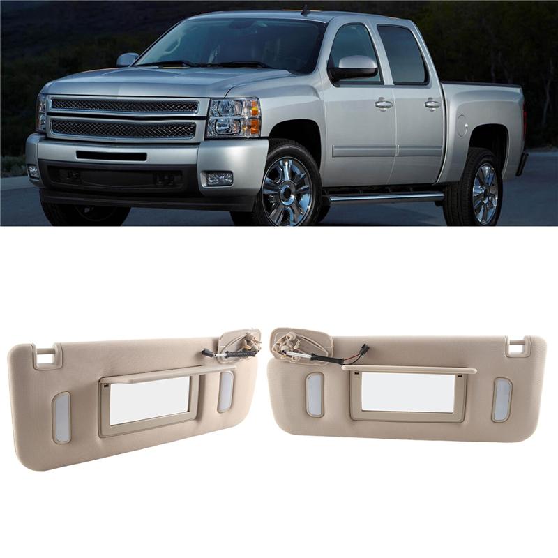 Right Car Sun Visor For Cadillac Chevy Gmc 2007-2014 Creamy-White Sun Visor 22850310 Replacement Parts Accessories