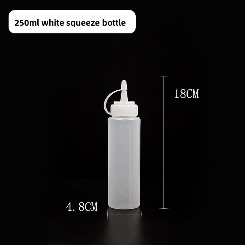 Thickened Plastic Squeeze Sauce Bottle, Tomato Salad Jam Household Seasoning Bottle, Food-grade Pointed Spout Squeeze Sauce Bottle