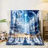 Celestial Choir Angelic Hymn Cloudscape Blanket  Printed Blanket for Living Room Bed Couch Lunch Break Soft Cozy Blanket for Friend's Festival Gift