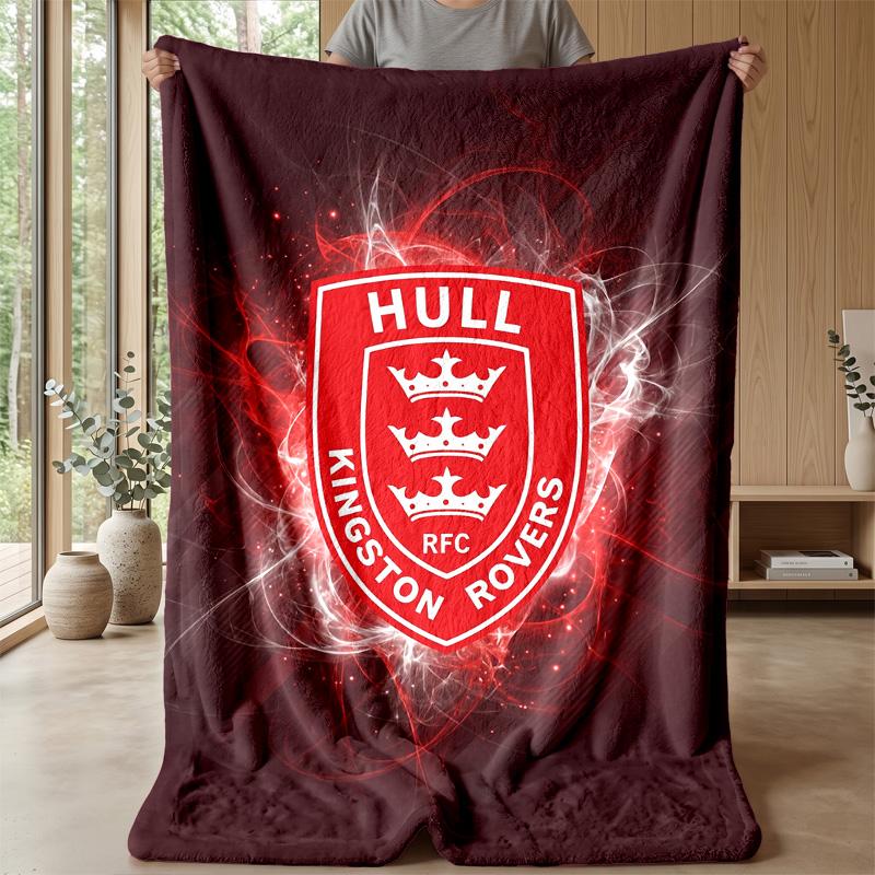 Coperta in Pile Flannel Hull KR Coperta Calda e Accogliente per Divano Letto Viaggio Uso in Tutte le Stagioni