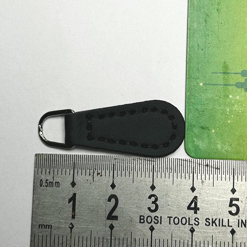 Lot de 10 jolies tirettes de fermeture éclair en PU de haute qualité, couleur unie, pour vêtements, crayons, sacs à main, accessoires