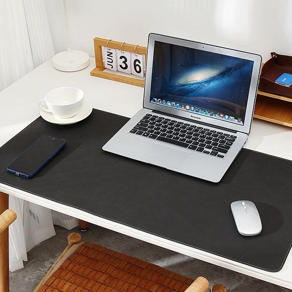 Leather Desk Mat – Extra Large Waterproof Mouse Pad & Keyboard Pad Non-Slip PU Leather Desk Blotter Table Protector  Home Office Supplies