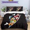 Set Biancheria da Letto con Cerniera, Stampa Mickey & Friends, Morbido e Confortevole Copripiumino per Camera da Letto, Camera degli Ospiti (3 pezzi) (1 Copripiumino + 2 Federe