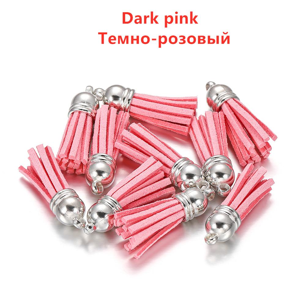 10/20Pcs 38mm Leather Tassel Fringe Keychain Strap Jewelry Fiber Fringe Suede Tassel Key Chains for DIY Jewelry Accessories