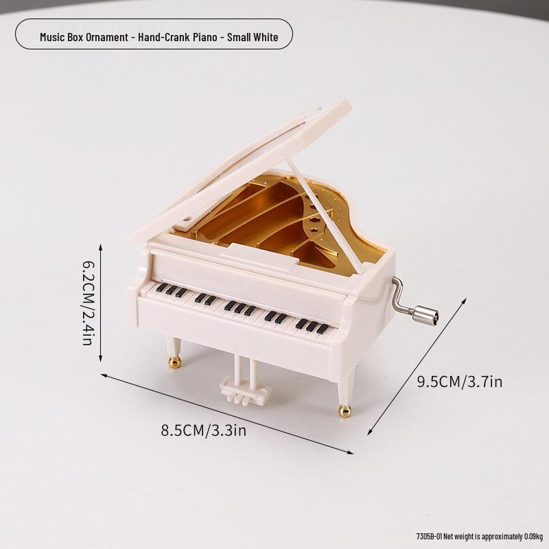 Creative Retro Wind-up Music Box for Home & Shop Decor, Photography Props