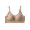 Thin Seamless Wireless Push Up Bra, Small Bust Anti-Sag Lifting Side Gathering Breathable Back Smoothing Women's Bra