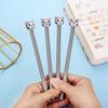 1  Pc Cartoon Kitten Head Pen Fluent Writing Suitable for Office Work, Brushing Questions, Signing Writing, Diaries, Notes, Student Classroom Prizes