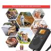 Pocket AM/FM Portable Radio with Good Reception Effect, 2-band Digital Radio, Display Speaker, Headphone Jack, Alarm Clock