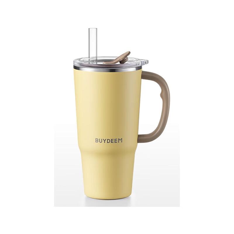 Buydeem 750ml Insulated Straw Mug