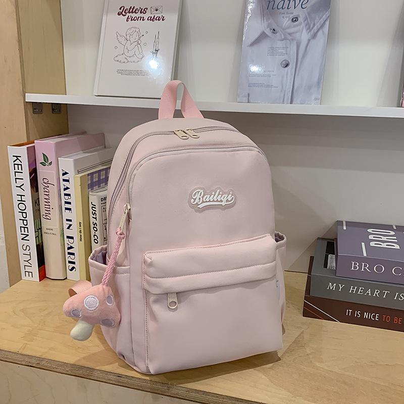 School bag female college student small fresh girl versatile spring outing going out backpack lightweight junior high school student class backpack