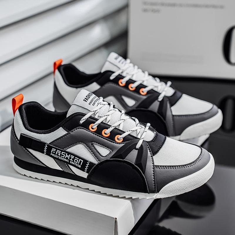 Large size retro men's casual shoes breathable and comfortable soft-soled sports shoes versatile board shoes men's shoes
