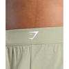 Gymshark Scallop Hem Shaped Shorts Chalk Green B8a9x Ech9