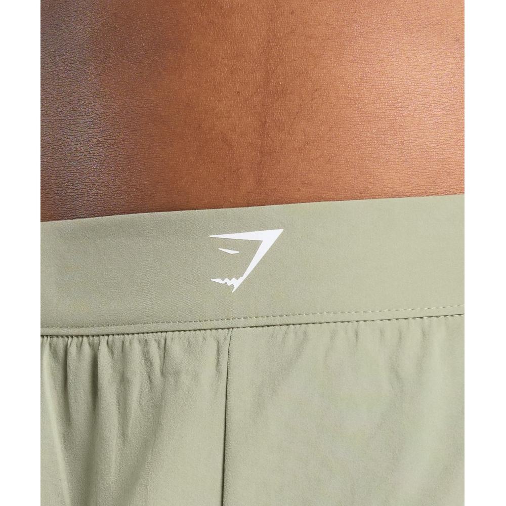 Gymshark Šortky s vroubkovaným lemem, křídově zelené B8a9x Ech9