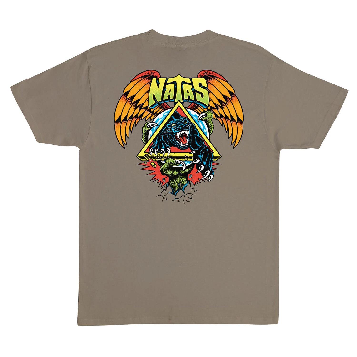 Santa Cruz Skateboard T-Shirt Natas SC Panther Prairie Dust XL