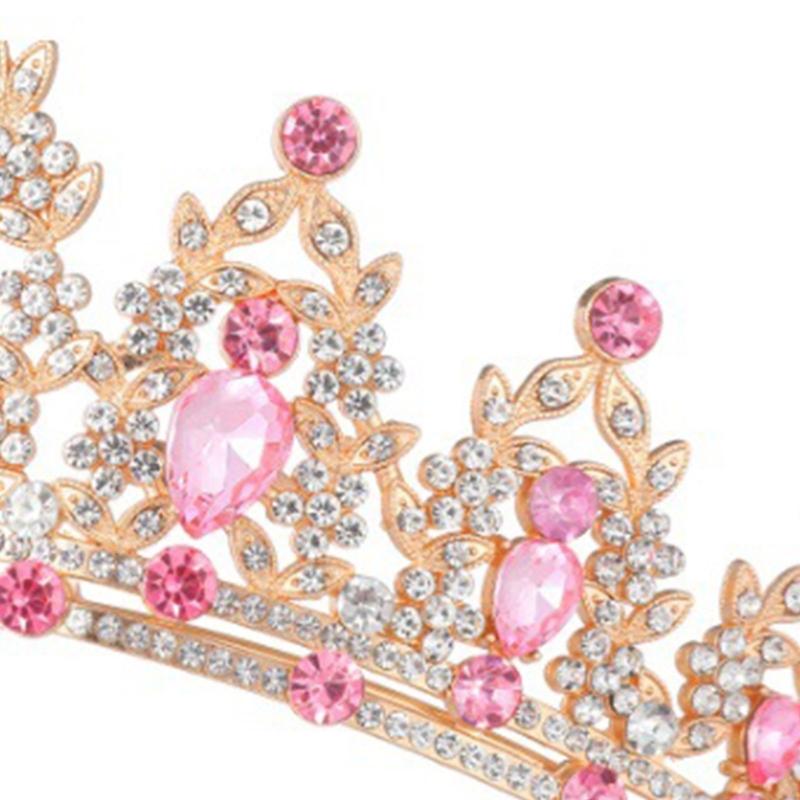 Sparkling Bridal Shower Headpiece Crowns Hairband With Rhinestones Decors For Formal Parties And Wedding Photoshoots