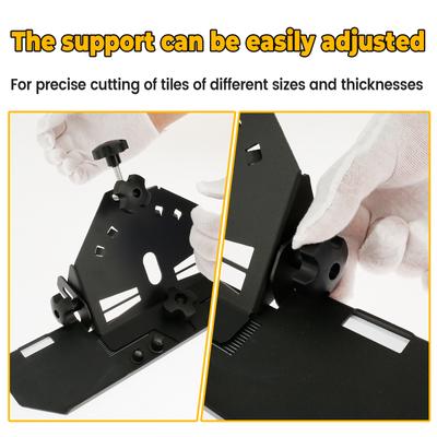 45 Degree Tile Chamfering Tool Angle Grinder 45°  Cutting Stand Holder Adjustable Beveled Cutt for 115/125 Type Angle Grinder