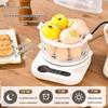 Kompakter elektrischer Eierkocher: Multifunktionaler Dampfgarer, Trockenlaufschutz, Automatische Abschaltung – Perfekt für 1-Personen-Puddings & Kochen.