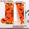 2D FLAT PRINTING 2pcs Curtains (Without Rod) Halloween Candy and Bats Saint Patrick is Day Festival Creative Curtains Versatile