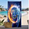 Asciugamano da Spiaggia con Stampa del Football Club Everton, Asciugamano Grande Morbido ad Asciugatura Rapida per Spiaggia Campeggio Nuoto