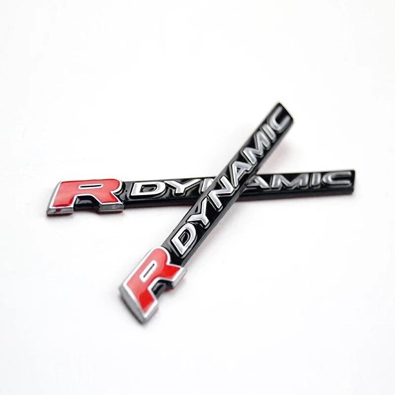 1Pc RDYNAMIC Bar Emblem Badge for VELAR Sport Edition Car Styling Fender Logo Lower Side Door Decoration Sticker