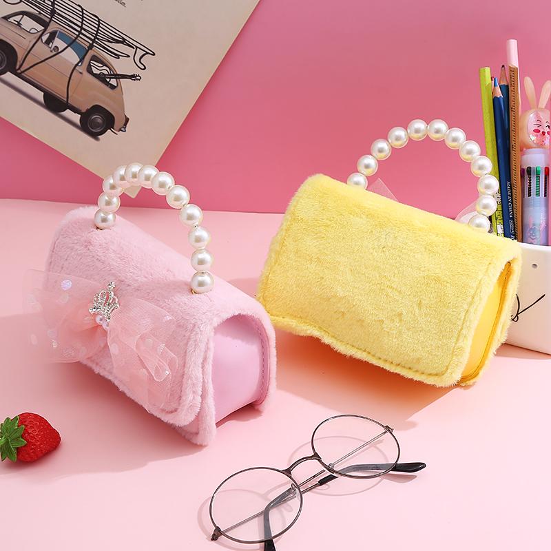 Nuovissime Buste e Borse di Peluche per Bambini, Carino Fiocco di Pizzo, Borsa a Tracolla Principessa per Bambine, Portamonete per Bebè, Borsa per Bambini