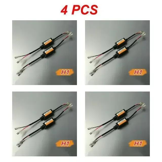 1~4PCS LED Canbus Decoder Car Headlights Error Free Resistor for SUV Fog Lights H4 H7 H1 H11 9006 9007 Adapter Anti-Flicker Tool