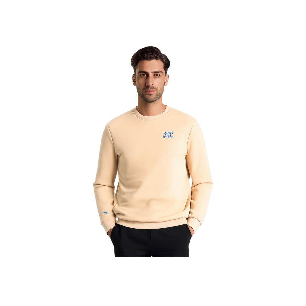 Anta Basketball Series Kyrie Irving Pullover Sports Simple Casual Versatile Fashion Hoodie Unisex Hoodie Chestnut Khaki 172511715-1