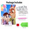 Disney Zootopia Nick Judy pearl painting handmade diy pearl art painting simple living room hanging painting decoration