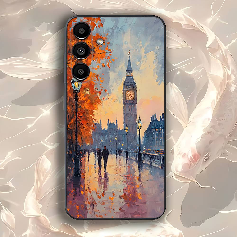 

Claude M-Monet Paintings Phone Case Silicone Soft For Samsung Galaxy A73,31,32,72,41,53,52,71,22,5G,Note,J7,8,9 SamsungA40