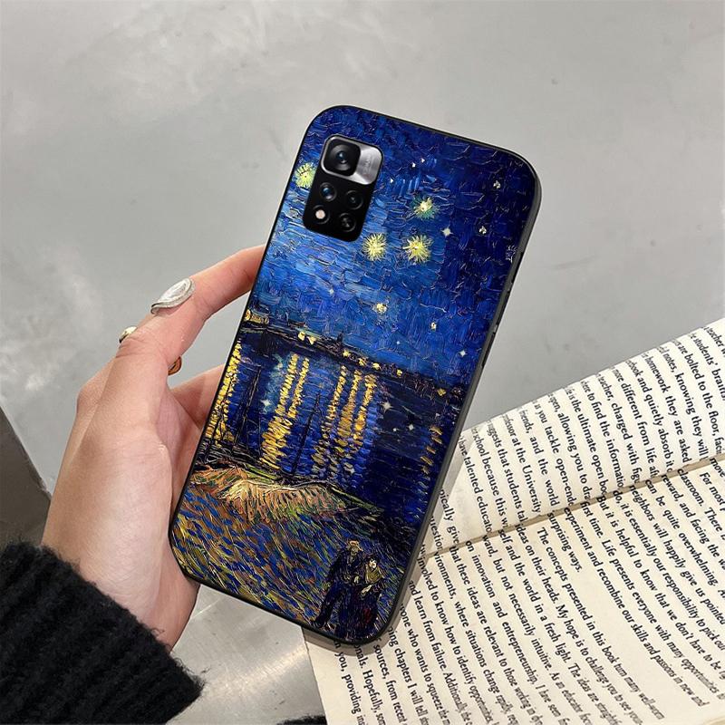 Van Gogh Sternennacht Handyhülle für Xiaomi Redmi note 13 12 11 10 Pro 12S 11S 10S Redmi 10 13C 9C Funda